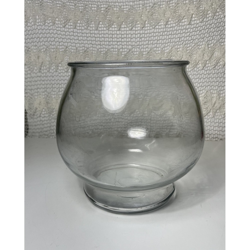 1‎ Gallon Footed Fish Bowl Super Thick Glass Multi Purpose Easy Cleanup Durable